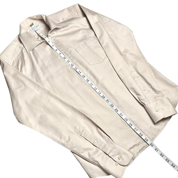 John Henric | Men | Beige Zip Up Safari Over-Shirt Jacket | Size EU 39 Medium - Picture 6 of 11